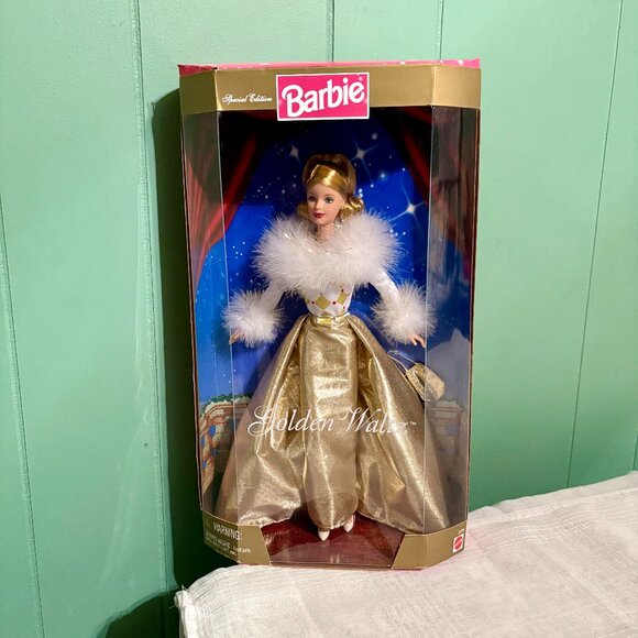 Mattel Vintage Golden Waltz Barbie Doll Special Edition 1998 #23220 NIB NRFB - Picture 1 of 8